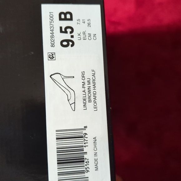 Lauren Ralph Lauren Lindella Brown Mu Leather Pump 9.5B Leopard Hair calf. - Picture 9 of 16